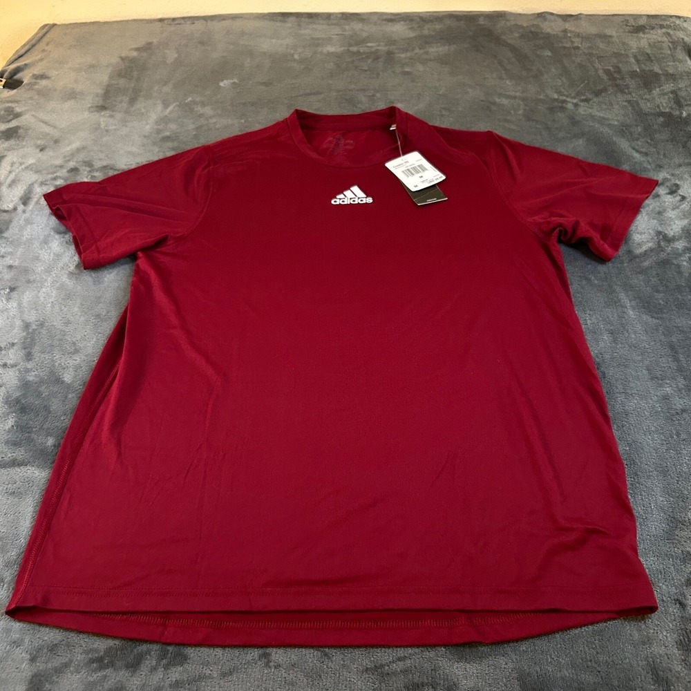 Adidas Creator Tee Athletic Training Gym Short Sleeve Shirt Red Mens Medium NWT